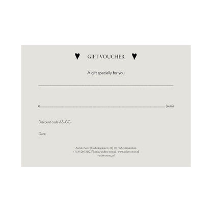 Archive Store Physical Gift Card