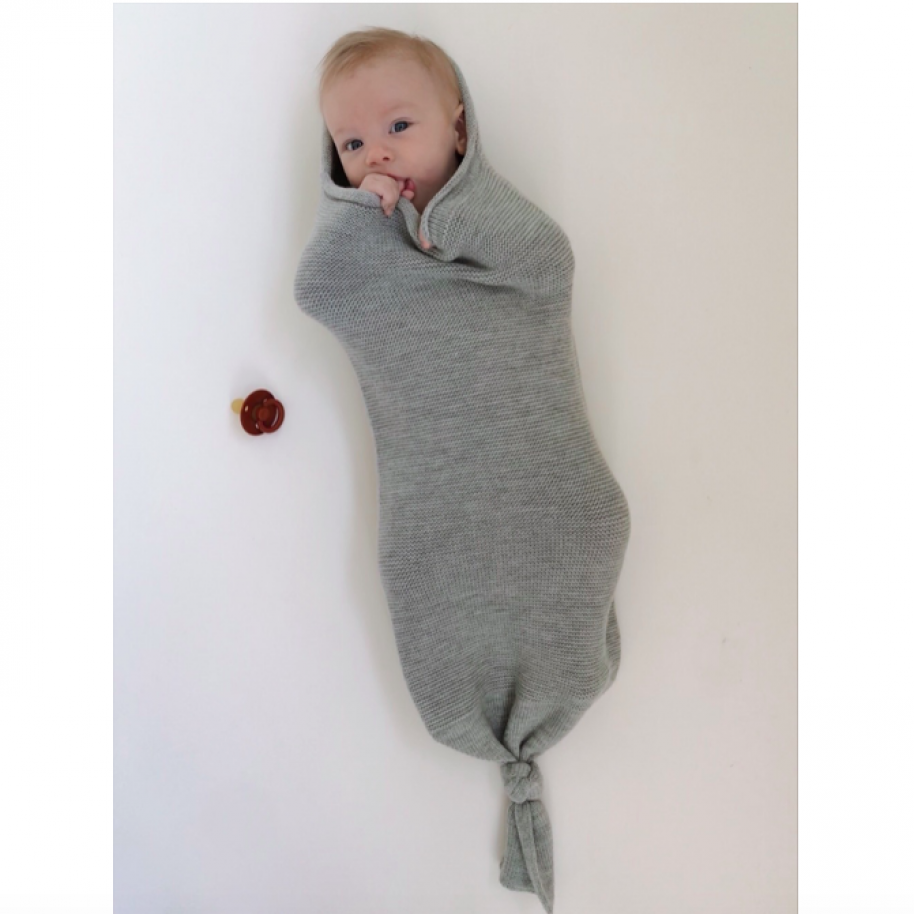 Merino Baby Cocoon Grey Melange