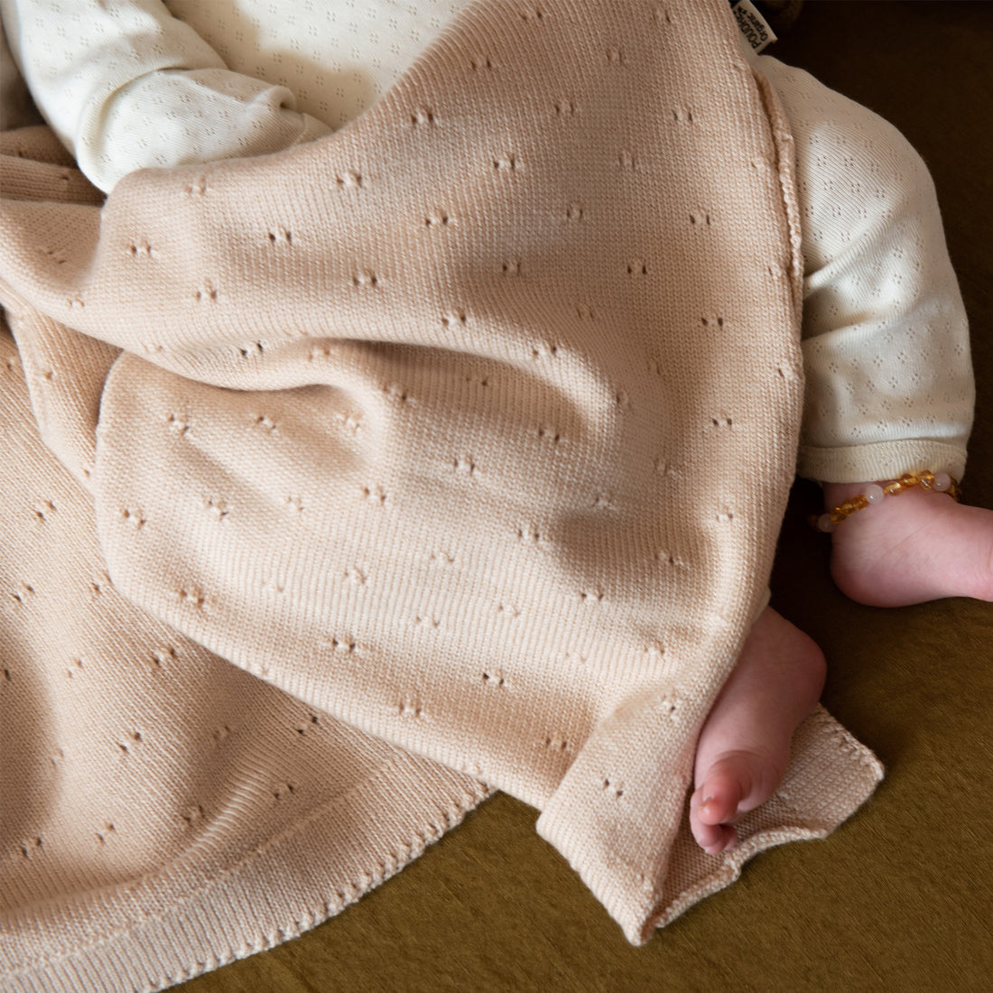 Bibi Deken Merino Wol Apricot