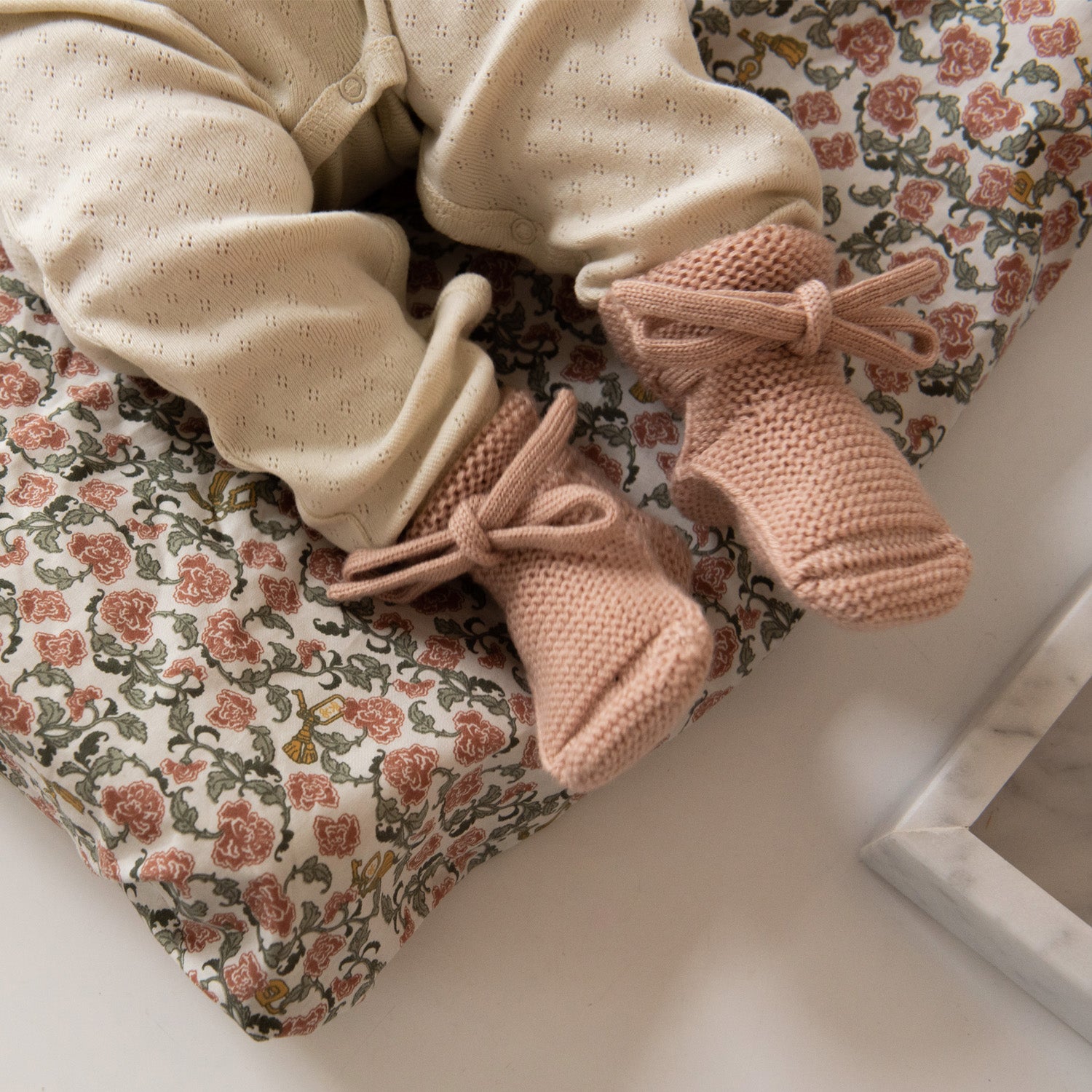 Merinowol Baby Slofjes Apricot