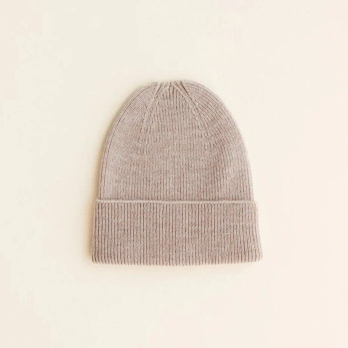 Fonzie Merino Beanie Newborn Sand