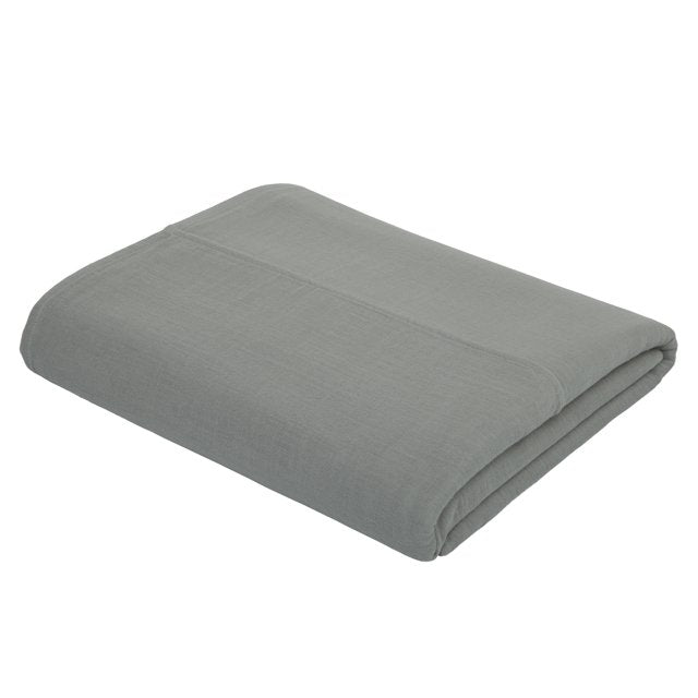 Top Flat Effen Bedlaken Silver Grey
