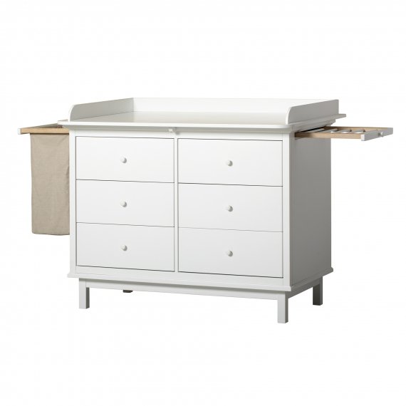 Seaside Nursery Dresser 6 Drawers White
