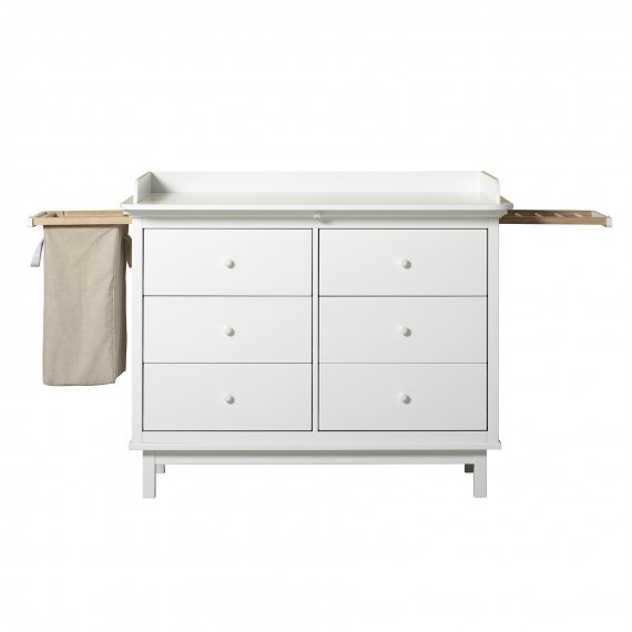 Seaside Nursery Dresser 6 Drawers White