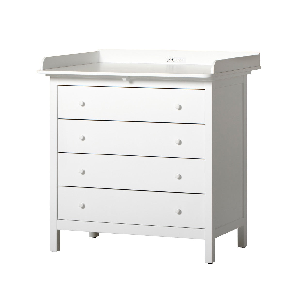Seaside Commode met Aankleedplank en 4 Lades - Wit