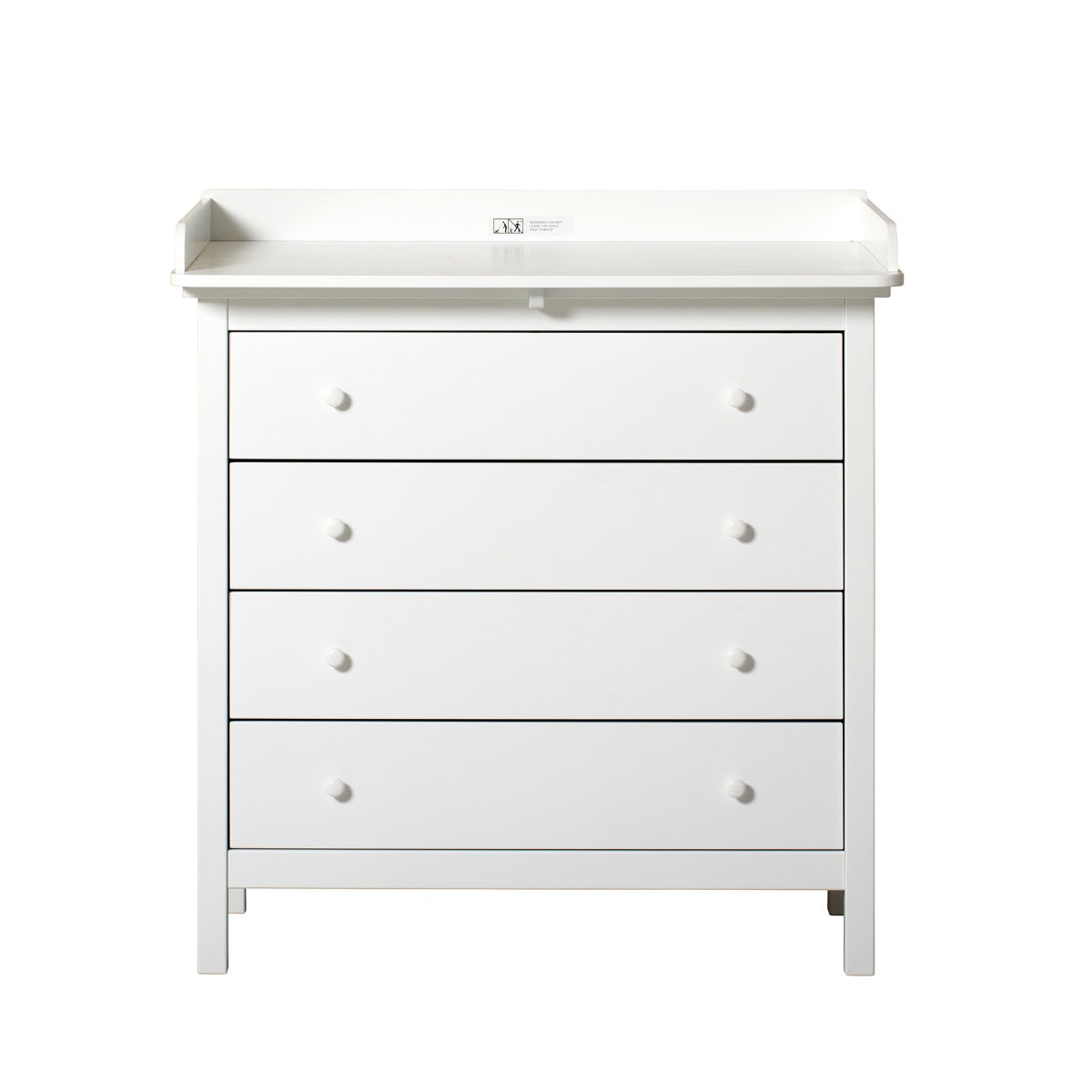 Seaside Nursery Dresser 4 Drawers White