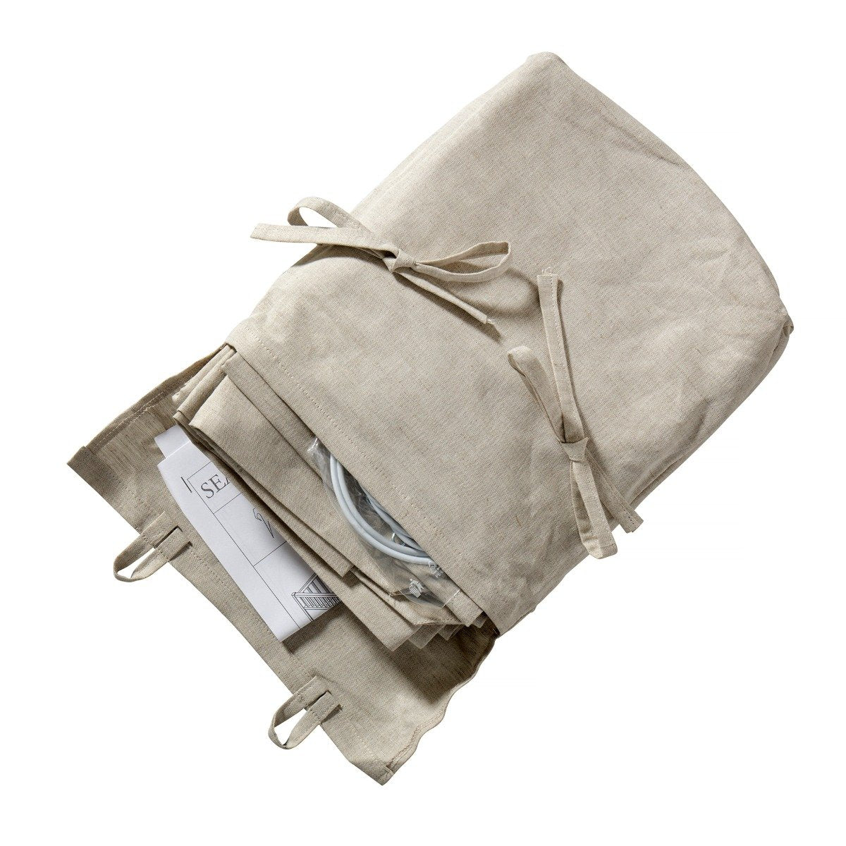 Seaside Lille+ Curtain Low Loft Bed Nature