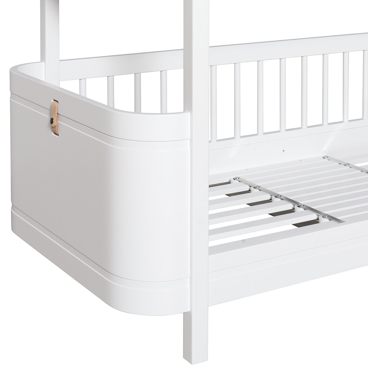 Wood Mini+ Laag Stapelbed - Wit