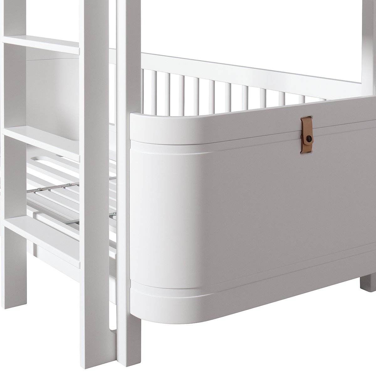 Wood Mini+ Laag Stapelbed - Wit
