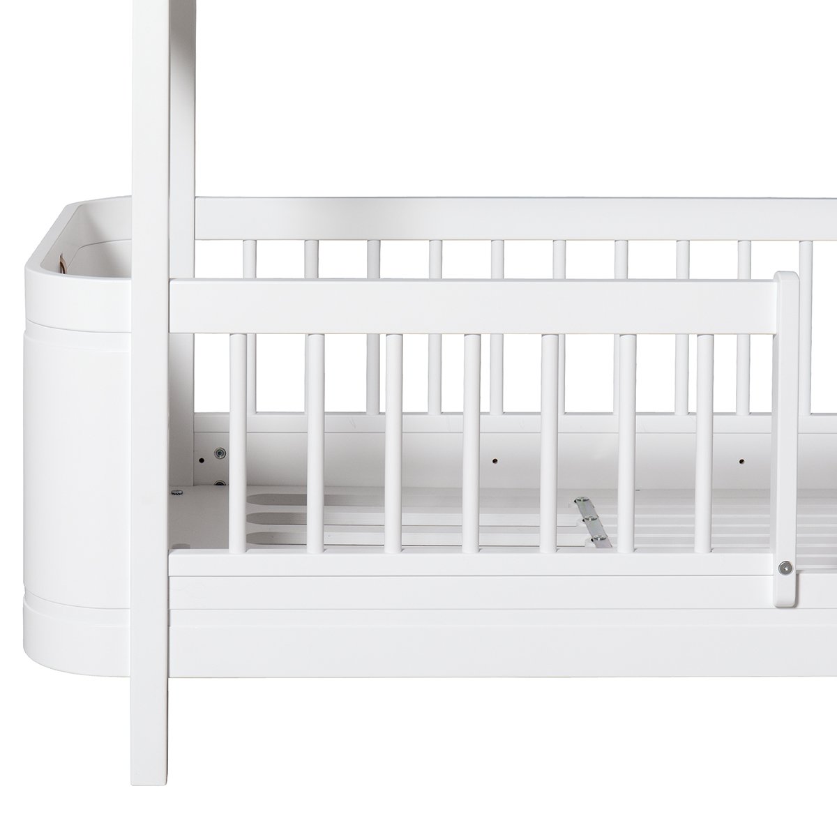 Wood Mini+ Laag Stapelbed - Wit
