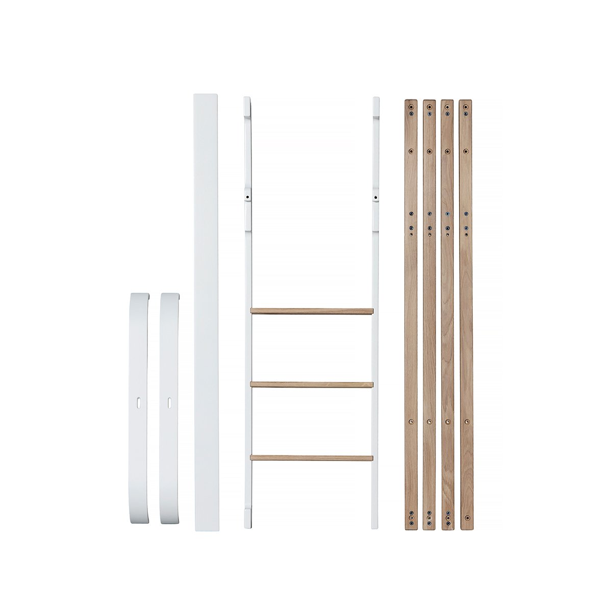 Wood Conversion Set | Mini+ To Mini+ Low Loft Bed | White/Oak