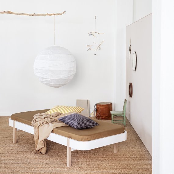 Wood Lounger Small White/Oak