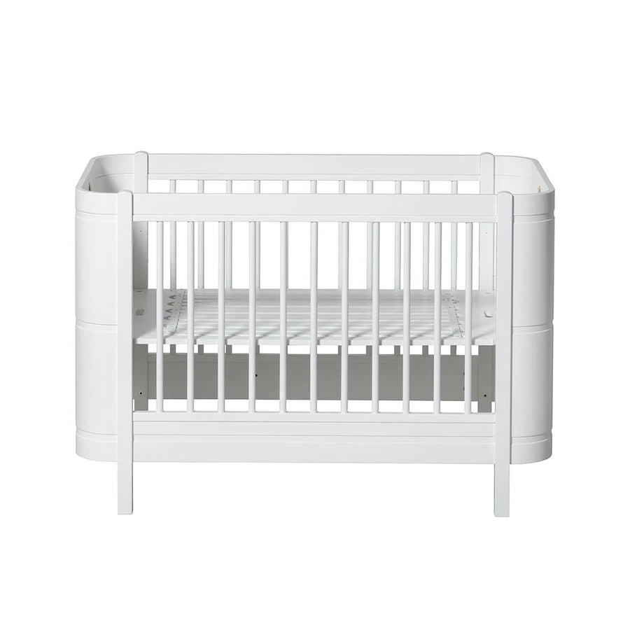 Wood Mini+ Cot Bed Excl. Junior Kit | White