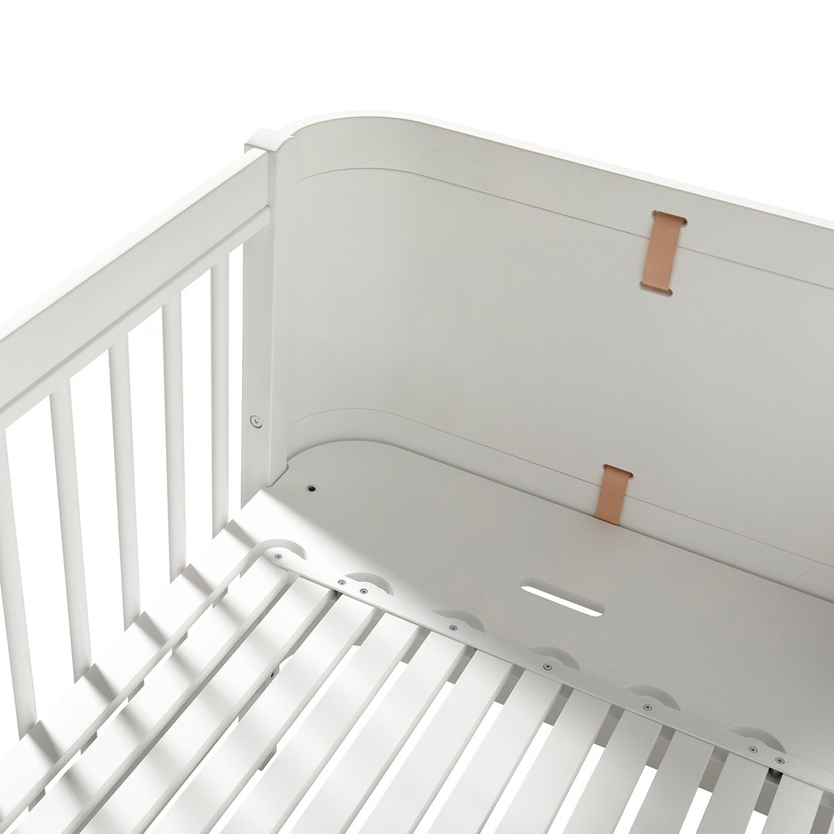 Wood Mini+ Cot Incl. Junior Kit | White