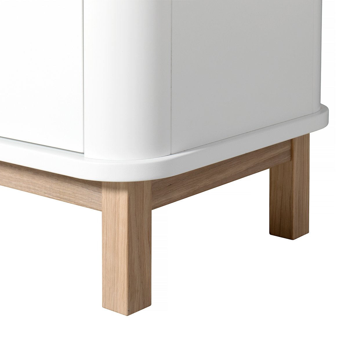 Multi Cupboard 3 Doors White/Oak