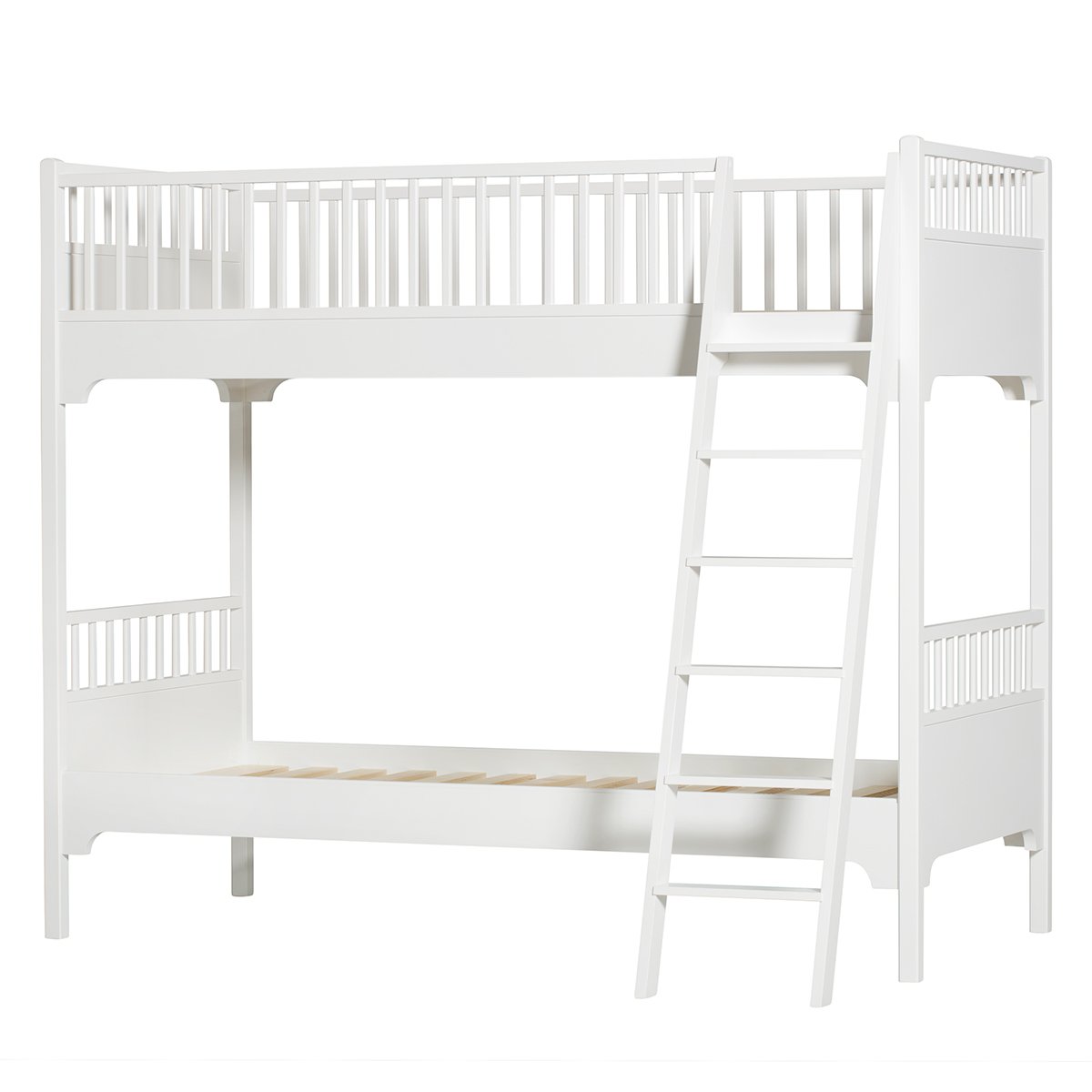 Seaside Bunk Bed Slant Ladder White