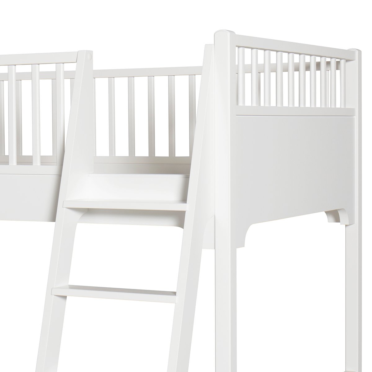 Seaside Bunk Bed Slant Ladder White