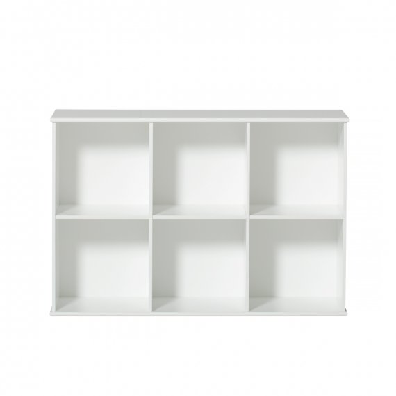 Wood Shelving Unit Horizontal Base 3x2