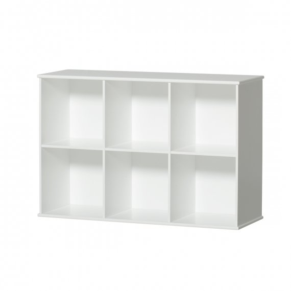 Wood Shelving Unit Horizontal Base 3x2