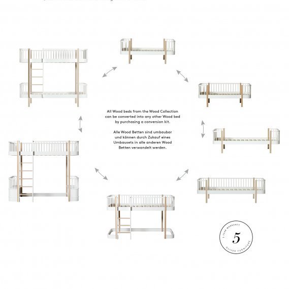 Wood Day Bed White