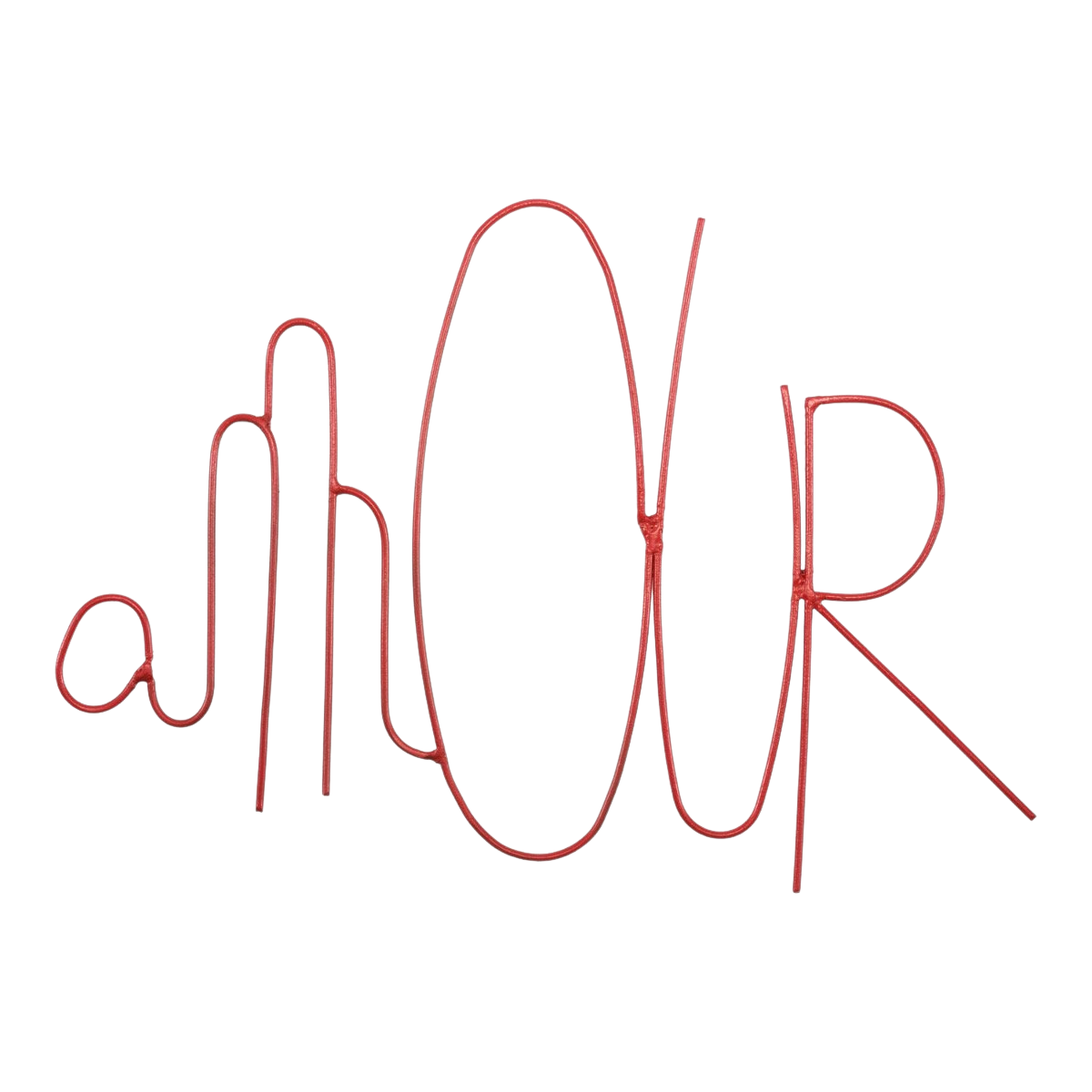Amour Wire Word Red