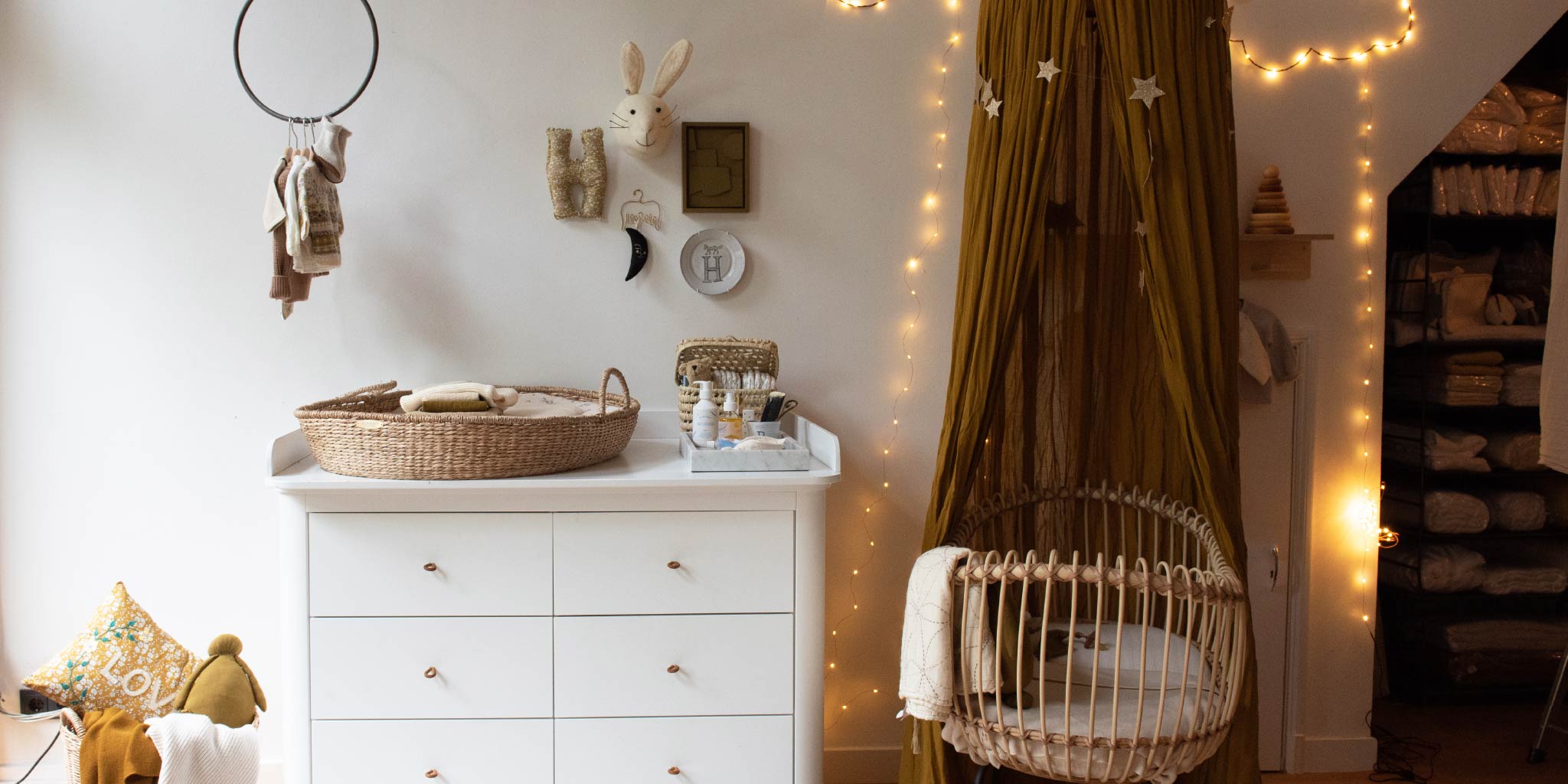 the nursery in gold