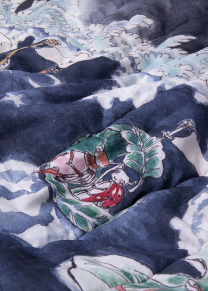 Reversible Quilted Blanket The Pond Dance