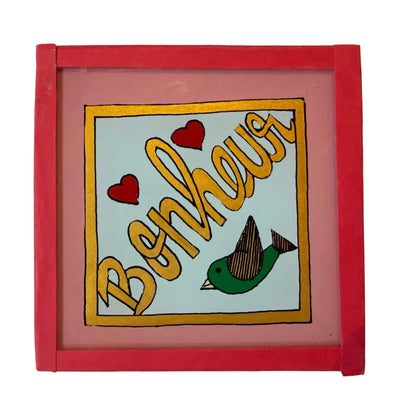 Bonheur painting Green Bird - Mini