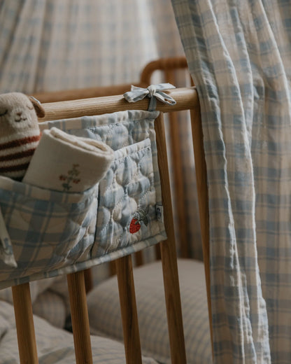 Bed Pocket Plaid Sky
