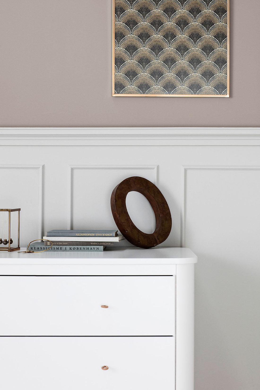 Wood Dresser 3 Drawers White