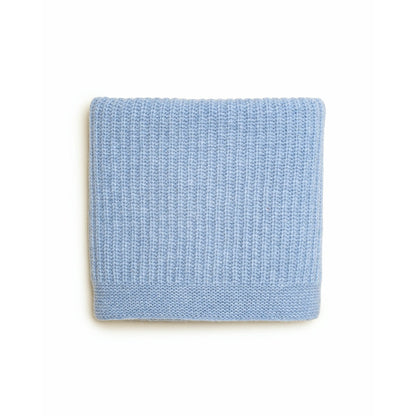 Hvid Kiki Blanket Frost Blue – merino lambswool baby blanket
