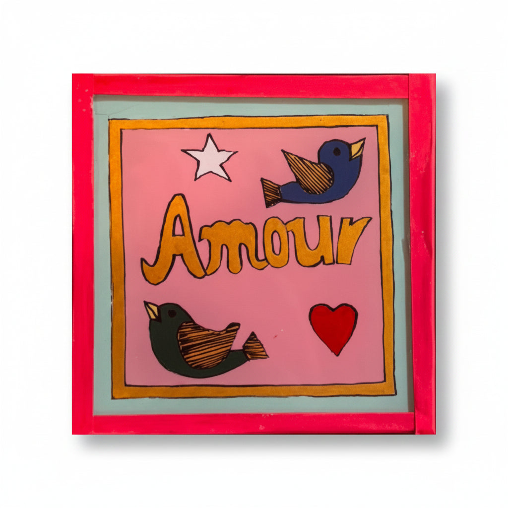 Amour birds Pink Gold