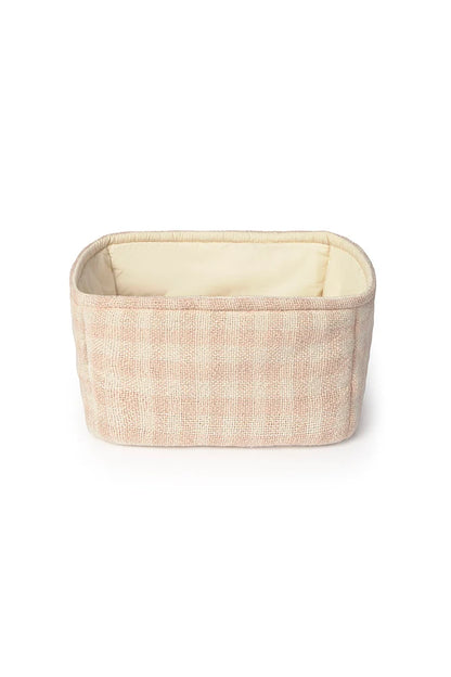 Quilted Basket Vichy Rose