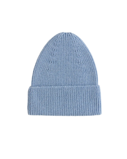 Fonzie Merino Beanie Licht Blauw