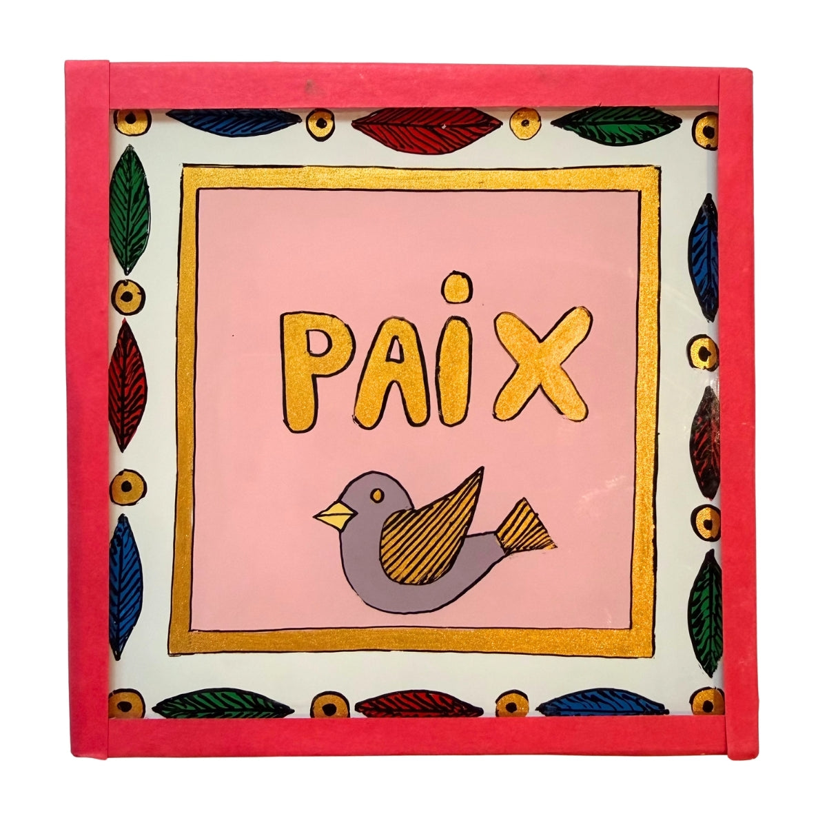 Paix Bird Pink Painting - Mini
