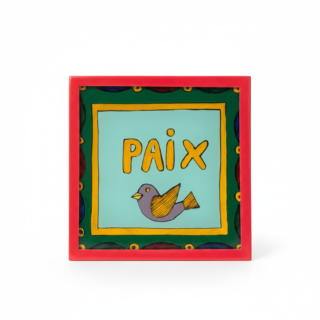 Paix Bird Painting Green
