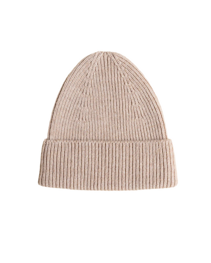 Fonzie Merino Beanie kids Zand