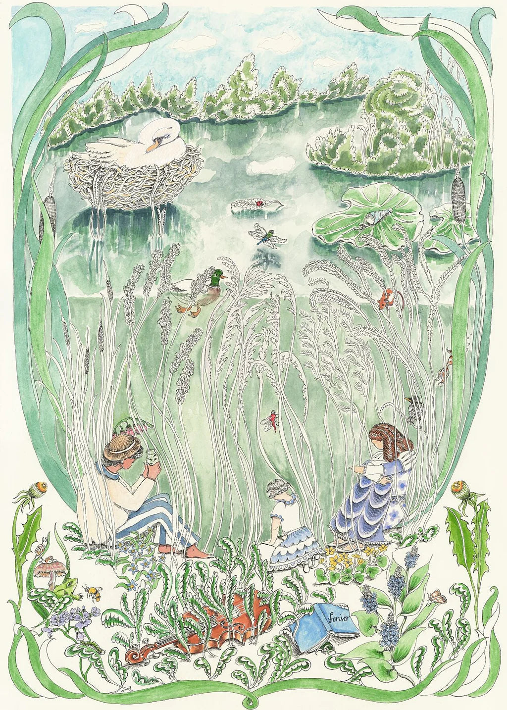 The Pond Dance Daytime Art Print