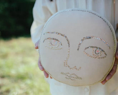Full Moon Face Pillow