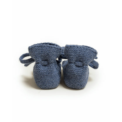 Hvid Baby Booties Denim – merino wool baby booties