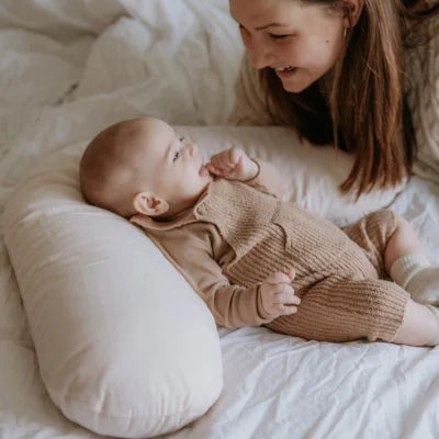 Cotton Nursing Pillow Cover White