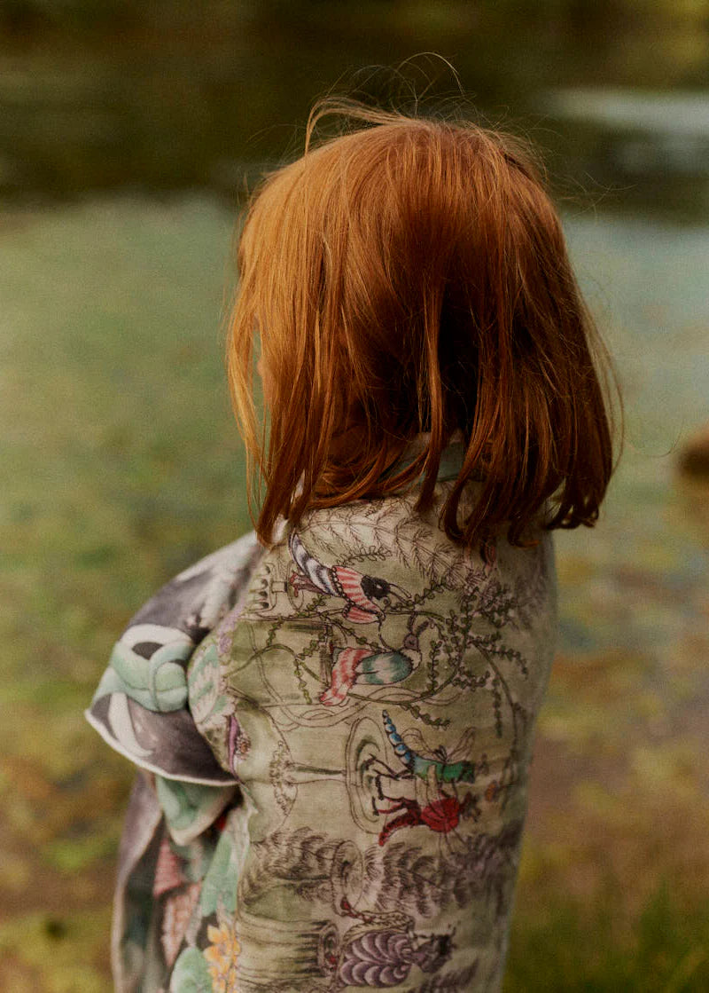 The Pond Dance Reversible Large Swaddle Blanket