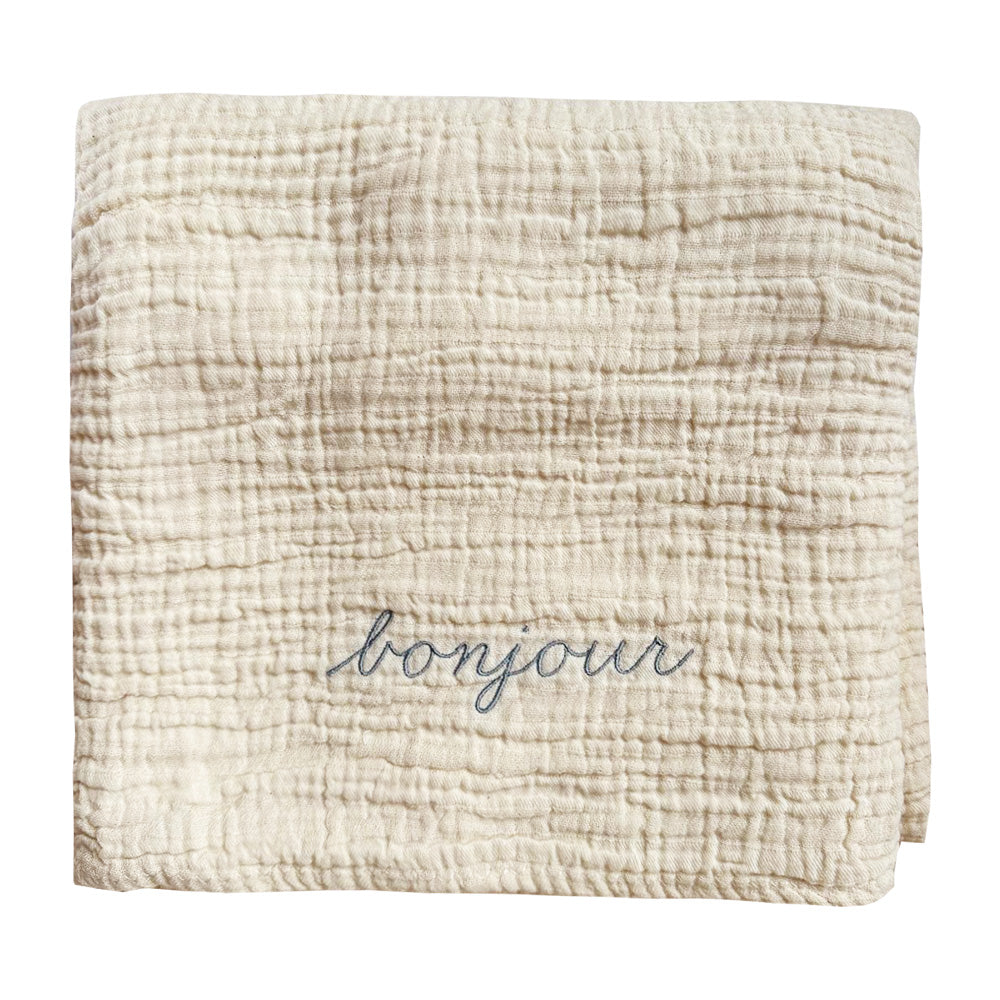 Bonjour Swaddle Towel Blue