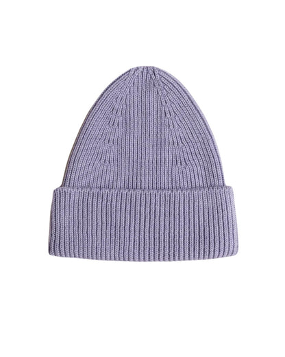 Hvid Fonzie Beanie Newborn Lilac – merino wool beanie