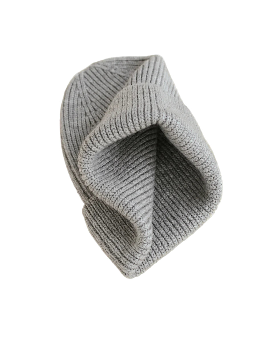 Fonzie Merino Beanie Kids Grey Melange