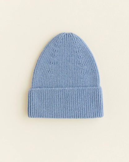 Fonzie Merino Beanie Licht Blauw