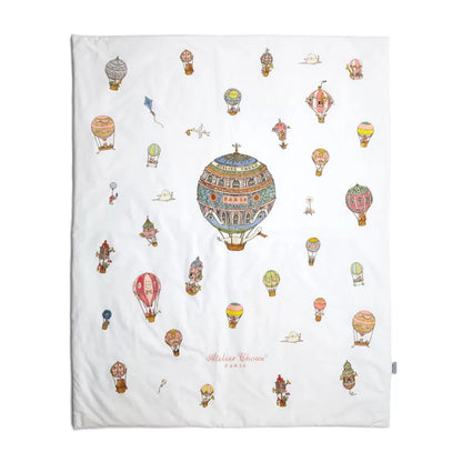 Reversible Quilt Monceau Mansion / Hot Air Balloons