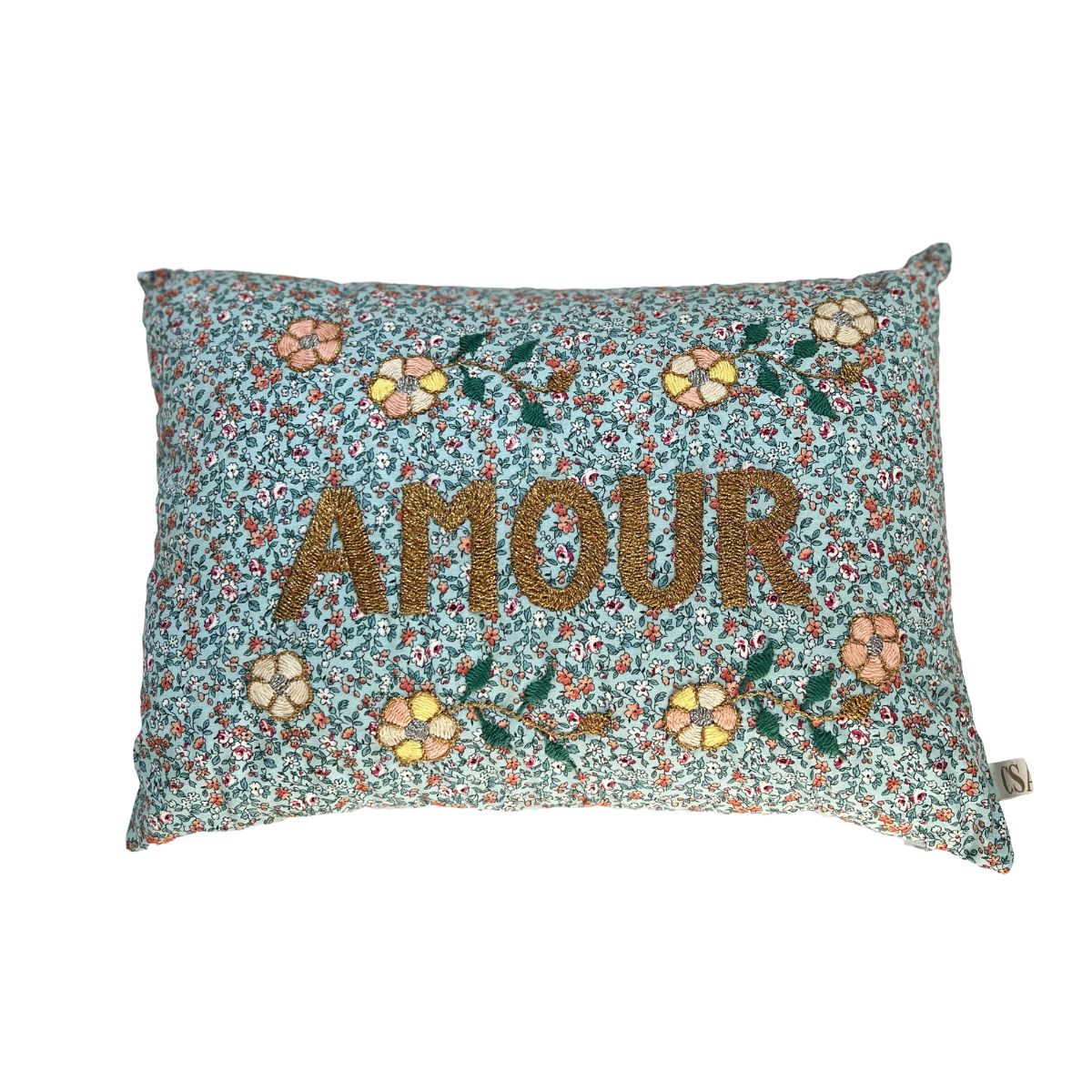 Amour Gold Blue With Little Flowers
