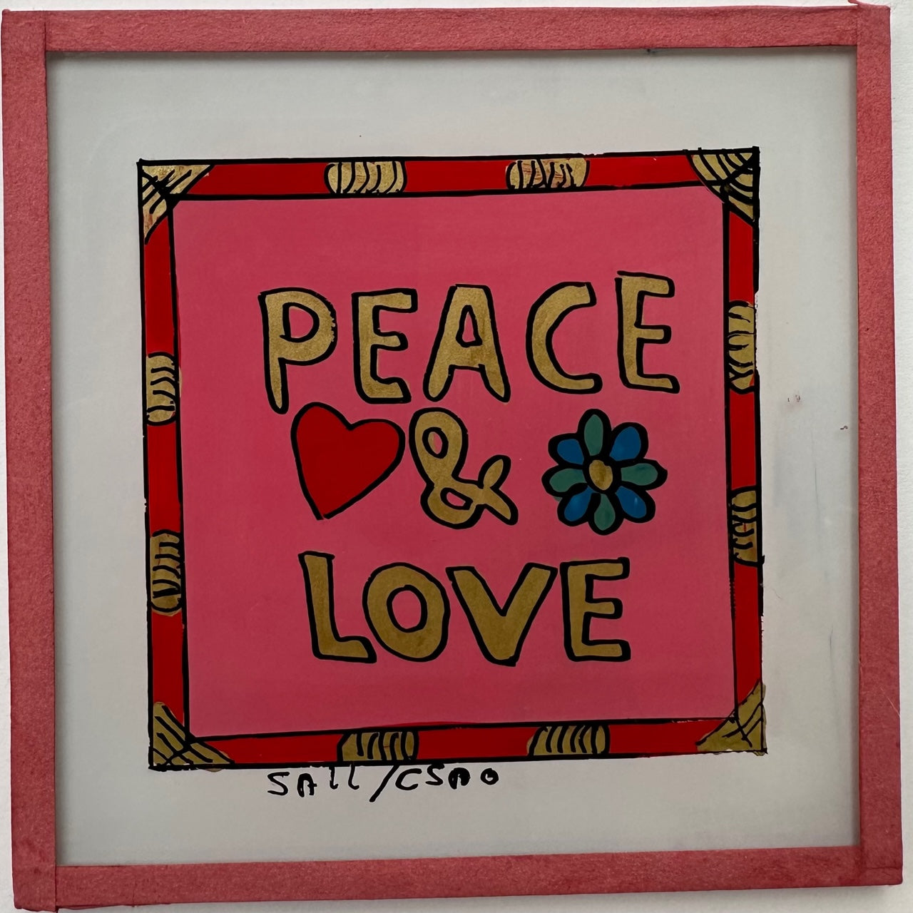 Peace &amp; Love Painting - Mini