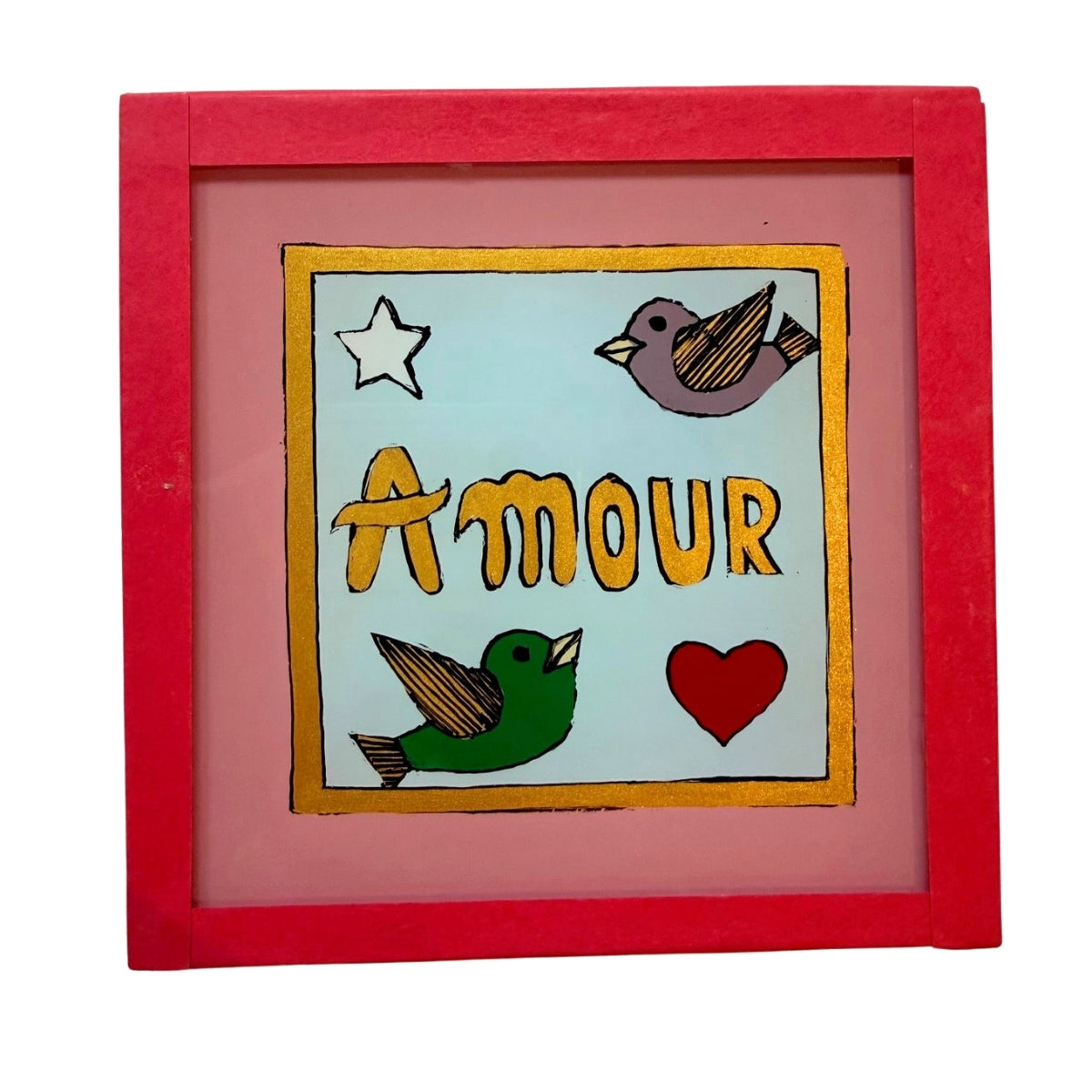 Decorative wall art with &